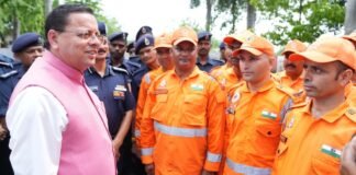 Uttarakhand:-मुख्यमंत्री पुष्कर धामी ने एनडीआरएफ बटालियन गदरपुर का किया भ्रमण,जवानों से संवाद कर आपदा प्रबंधन व्यवस्थाओं की ली जानकारी