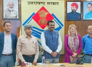Uttarakhand:-मुख्य सचिव आनन्द बर्द्धन से संयुक्त राष्ट्र विकास कार्यक्रम की भारत में डिप्टी रेजिडेंट रिप्रेजेंटेटिव ईजाबेल ने की शिष्टाचार भेंट
