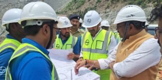 Uttarakhand:-मुख्य सचिव आनन्द बर्द्धन ने किया लखवाड़ बहुउद्देशीय परियोजना का स्थलीय निरीक्षण