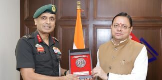Uttarakhand:-महानिदेशक एनसीसी ने की सीएम धामी से शिष्टाचार भेंट,उत्तराखण्ड में एनसीसी के विस्तार एवं आधुनिक आधारभूत संरचना के विकास पर हुई महत्वपूर्ण चर्चा
