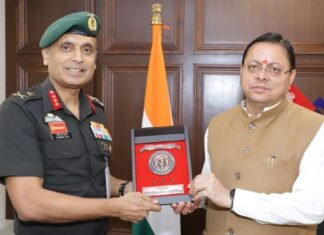 Uttarakhand:-महानिदेशक एनसीसी ने की सीएम धामी से शिष्टाचार भेंट,उत्तराखण्ड में एनसीसी के विस्तार एवं आधुनिक आधारभूत संरचना के विकास पर हुई महत्वपूर्ण चर्चा