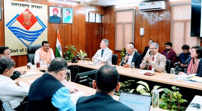 Uttarakhand:-मुख्य सचिव आनन्द बर्द्धन से विश्व बैंक के एमडी एवं प्रतिनिधिमंडल की शिष्टाचार भेंट