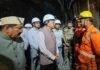 Chamoli THDC Tunnel Landslide:-मुख्यमंत्री पुष्कर सिंह धामी ने टीएचडीसी टनल हादसे का किया स्थलीय निरीक्षण,रेस्क्यू अभियान का लिया जायजा