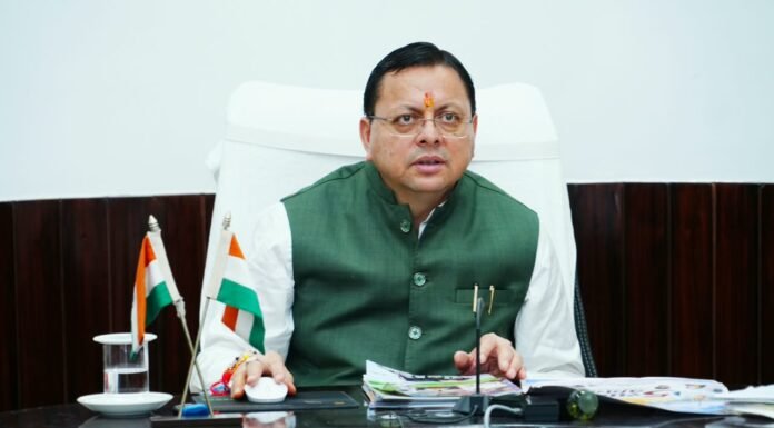 Uttarakhand:-मुख्यमंत्री पुष्कर धामी ने प्रदान की विभिन्न विकास योजनाओं एवं निर्माण कार्यों के लिए ₹31 करोड़ की वित्तीय स्वीकृति