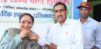 Kotdwar:-पूर्व सैनिक भाइयों को रक्षा सूत्र बांधकर मनाया कोटद्वार विधायक ऋतु खण्डूडी भूषण ने रक्षाबंधन पर्व