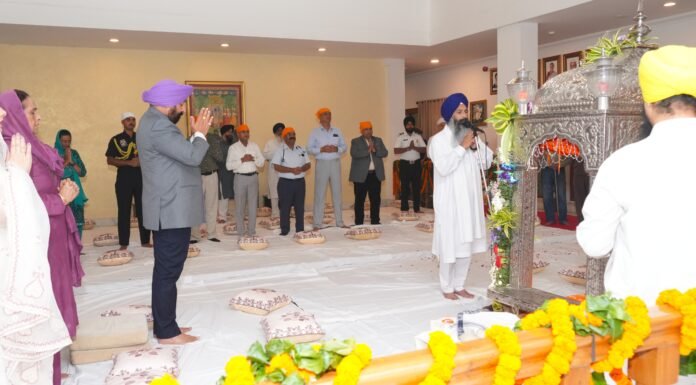 Uttarakhand:-श्री गुरु ग्रंथ साहिब जी के प्रकाश पर्व के अवसर पर लोक भवन में तीन दिवसीय अखंड पाठ का शुभारंभ