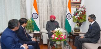 Uttarakhand:-राज्यपाल गुरमीत सिंह से लोक भवन में भारत के तीन उच्चायुक्तों ने की शिष्टाचार भेंट
