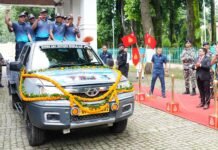 Uttarakhand:-राज्यपाल गुरमीत सिंह ने एसएसबी के ऑल-वुमन माउंट श्रीकंठ अभियान-2026 को किया फ्लैग-ऑफ