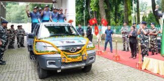 Uttarakhand:-राज्यपाल गुरमीत सिंह ने एसएसबी के ऑल-वुमन माउंट श्रीकंठ अभियान-2026 को किया फ्लैग-ऑफ