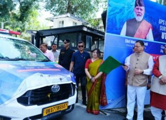 Uttarakhand:-मुख्यमंत्री पुष्कर धामी ने GPS-GIS मैपिंग एवं तकनीकी सर्वेक्षण के लिए अभियान दल को किया फ्लैग ऑफ