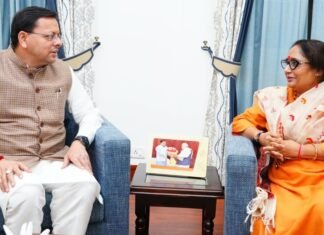 Uttarakhand:-विधानसभा अध्यक्ष ऋतु खण्डूडी ने सीएम धामी से की भेंट,कोटद्वार को जिला बनाने की दोहराई मांग, मोटर नगर गड्ढे के समाधान का विषय भी उठाया