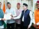 Uttarakhand:-उत्तराखंड महापरिषद,लखनऊ के प्रतिनिधि भरत सिंह बिष्ट ने की सीएम धामी से भेंट