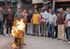 Uttarakhand:-कांग्रेस के कथित दलित-विरोधी बयानों के विरोध में भाजपा अनुसूचित मोर्चा ने किया पुतला दहन