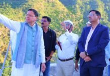 Uttarakhand:-मुख्यमंत्री पुष्कर धामी ने श्रीनगर-देवप्रयाग राष्ट्रीय राजमार्ग पर पहाड़ी के उपचारात्मक कार्यों का किया निरीक्षण